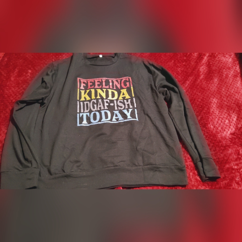 Black Graphic Sweatshirt